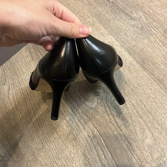 Franco Sarto Janine Navy Leather Suede Pumps NWT - Picture 5 of 7